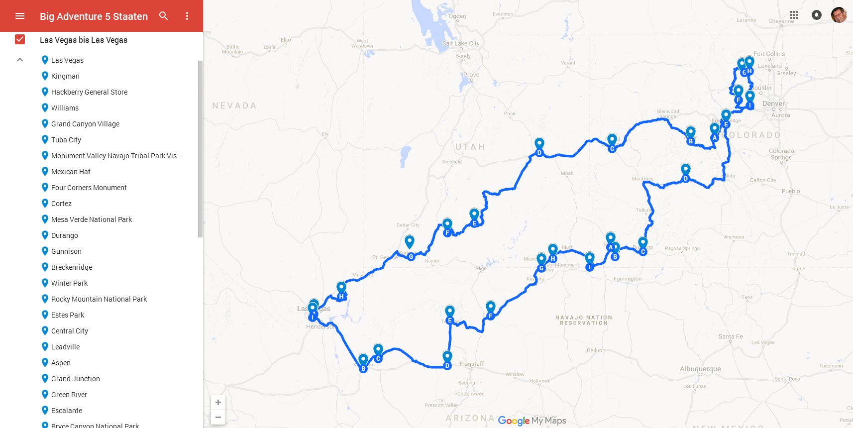 Big Adventure 5 Staaten - Amerika Helller Motorrad-Reiseen